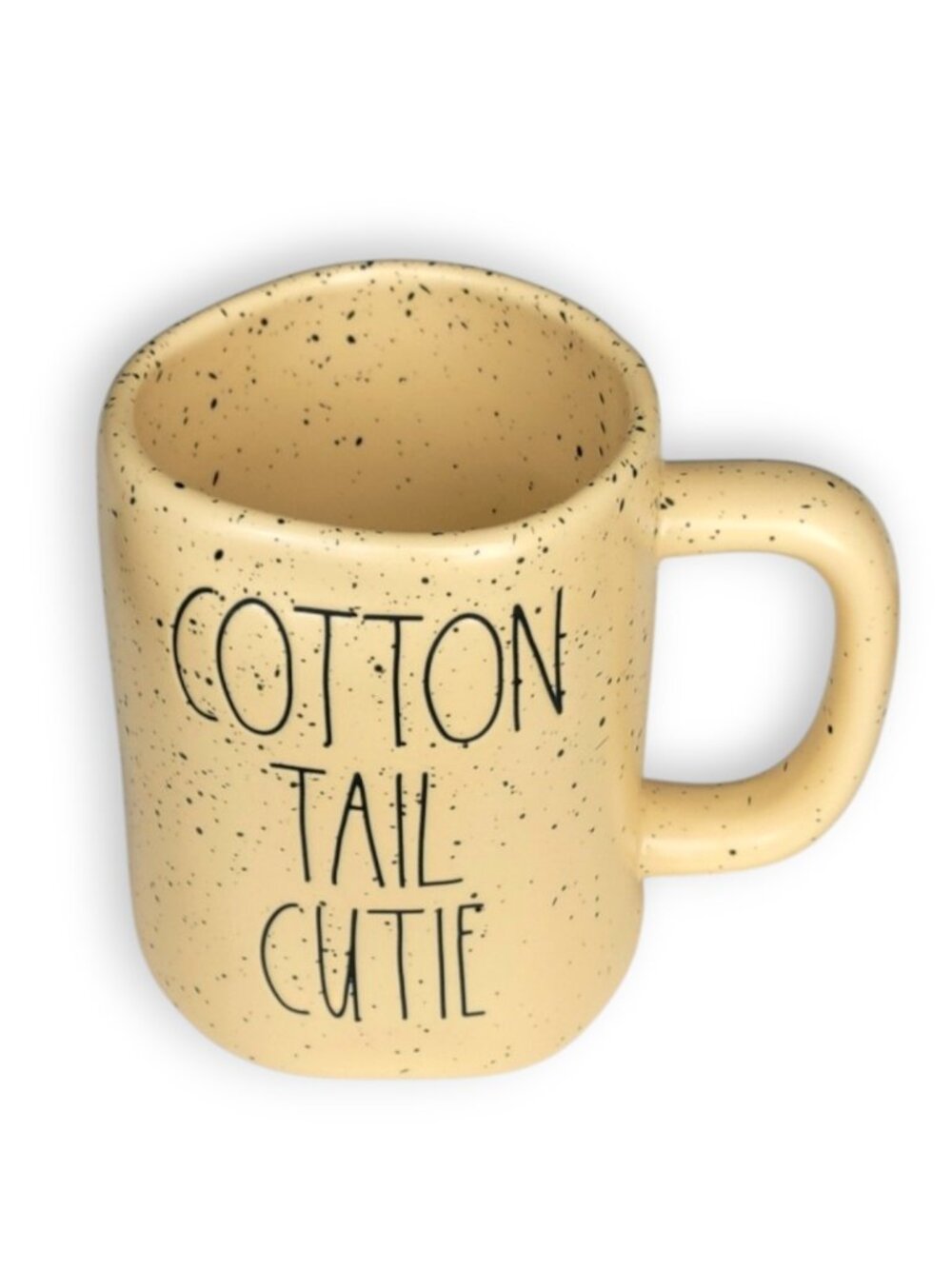 Rae Dunn Cotton Tail Cutie Large Yellow Ceramic Handmade 16oz Mug